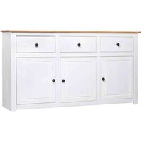 Bury Wooden Sideboard With 3 Doors 3 Drawers In White And Brown