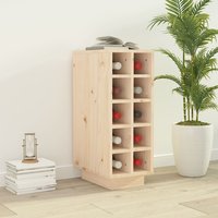 Newkirk Pine Wood Wine Rack With 10 Shelves In Natural