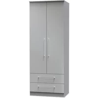 Welcome Worcester 2 Door 2 Drawer Tall Double Wardrobe Assembled