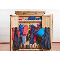 School Playground Outdoor Wooden Coat and Wellie Storage Shed