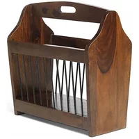 Archers Santa Clara Acacia Wooden Magazine Rack