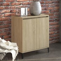 Vaeda Wooden Sideboard With 2 Doors In Sonoma Oak