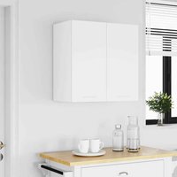 Baina Wall Hung Wooden Storage Cabinet With 2 Doors - White