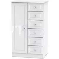 Welcome Balmoral White High Gloss Childrens Small Wardrobe Assembled