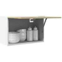 Baina Wall Hung Wooden Storage Cabinet With 1 Doors - Sonoma Oak/White