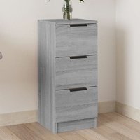 Baina Wooden Chest Of 3 Drawers - Grey Sonoma