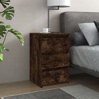 Smyrna Wooden Chest Of 3 Drawers - Smoked Oak