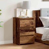 Smyrna Wooden Chest Of 3 Drawers - Brown