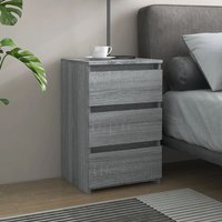 Smyrna Wooden Chest Of 3 Drawers - Grey Sonoma