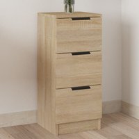 Baina Wooden Chest Of 3 Drawers - Sonoma Oak