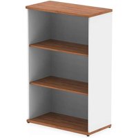 Ingle MFC Home And Office Bookcase With 3 Shelves In Walnut White