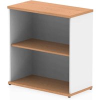 Ingle MFC Home And Office Bookcase With 2 Shelves In White Oak