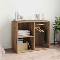 Deion Wooden Clothes Storage With Self In Artisan Oak