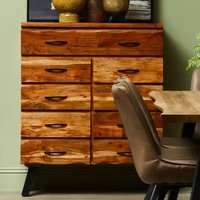 Nashua Wooden Chest Of 9 Drawers In Natural