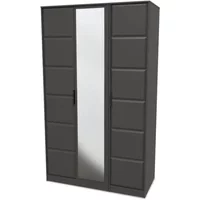 Welcome New York 3 Door Tall Mirrored Triple Wardrobe Assembled