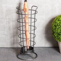 Tirana Steel Umbrella Stand In Anthracite