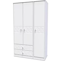 Welcome San Jose 3 Door 2 Drawer Tall Triple Wardrobe Assembled
