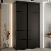 Canon Wooden Wardrobe With 2 Sliding Doors In Black
