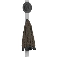 Silvis Vertical Wooden Hallway Coat Hanger In Grey