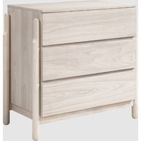 Wichita Wooden Chest Of 3 Drawers In White Wash Oak