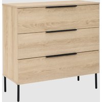 Lucca Wooden Chest Of 3 Drawers In Oak