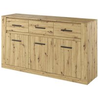 Allen Wooden Sideboard 3 Doors 3 Drawers In Artisan Oak