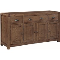 Ontario Wooden Sideboard With 4 Doors 3 Drawers In Dark Oak
