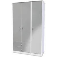 Welcome Padstow 3 Door 2 Drawer Tall Triple Wardrobe Assembled