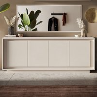 Skokie Wooden Sideboard With 4 Doors In Cashmere