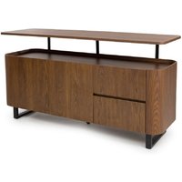 Beloit Wooden Sideboard With 2 Doors 2 Drawers In Smoked Oak
