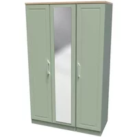 Welcome Kent 3 Door Mirrored Triple Wardrobe Assembled