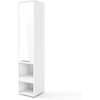 Cadott High Gloss Storage Cabinet Tall With 1 Door In White
