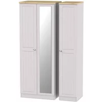 Welcome Vienna 3 Door Mirrored Triple Wardrobe Assembled