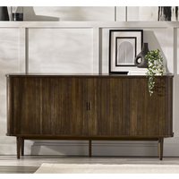 Allen Wooden Sideboard With 2 Sliding Doors 2 Drawers In Dark Oak