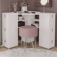 Ocala Wooden Corner Dressing Table In White