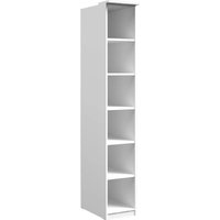Olathe Wooden Bookcase With 6 Shelves In White