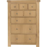 Danville Wooden Chest Of 8 Drawers Tall In Oak