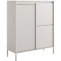 Shawnee Wooden Storage Cabinet With 3 Doors In Beige
