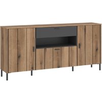 Arthur Wooden Sideboard With 2 Doors 1 Drawer In Grey Oak