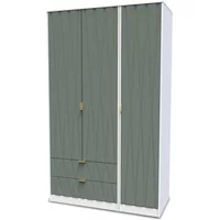 Welcome Las Vegas 3 Door 2 Drawer Tall Triple Wardrobe Assembled
