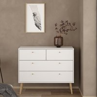 Casey Wooden Chest Of 4 Drawers In White