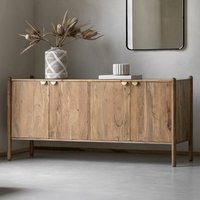 Captiva Wooden Sideboard With 4 Doors In Natural