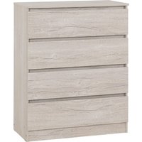 Mcgowan Wooden Chest Of 4 Drawers In Urban Snow