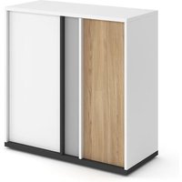 Indio Kids Wooden Sideboard With 2 Doors In Matt White