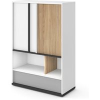 Indio Kids Wooden Sideboard 2 Doors 1 Drawer In Matt White