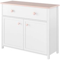 Lenoir Kids Sideboard With 2 Doors 1 Drawer In Matt White