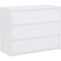 Iowa High Gloss Chest Of 3 Drawers In White