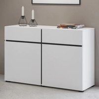 Kodak Wooden Sideboard With 2 Doors 2 Drawers In White