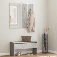 Lautoka Wooden Hallway Furniture Set In Concrete Effect