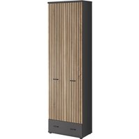 Moena Wooden Hallway Storage Cabinet Tall 2 Doors In Anthracite